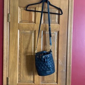 Vera Bradley Leather Bucket Crossbody Purse
